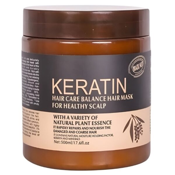 Brazil Nut Keratin Hair Mask – Nourishing Hair & Scalp Treatment | Strengthens & Smooths | 500ml - Image 6