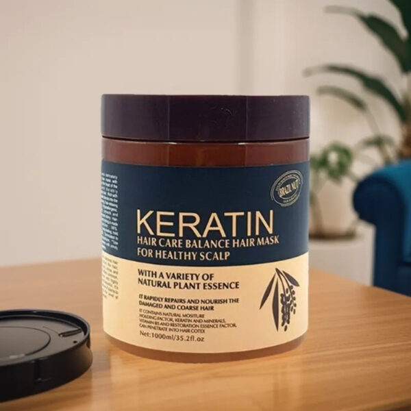 Brazil Nut Keratin Hair Mask – Nourishing Hair & Scalp Treatment | Strengthens & Smooths | 500ml - Image 5