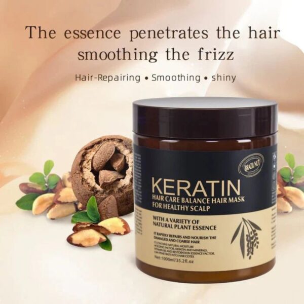 Brazil Nut Keratin Hair Mask – Nourishing Hair & Scalp Treatment | Strengthens & Smooths | 500ml - Image 2